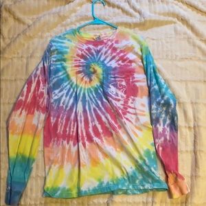Tie-dye Ivory Ella long sleeve shirt  🐘